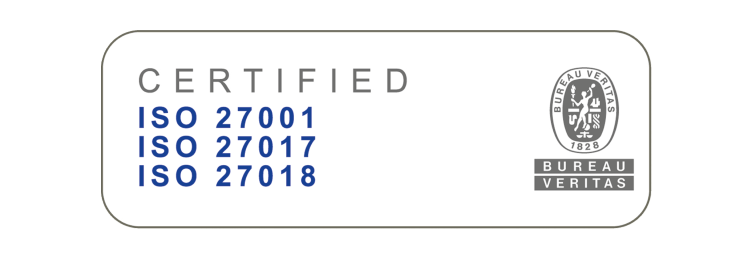 Certified ISO 27001, 27017, 27018