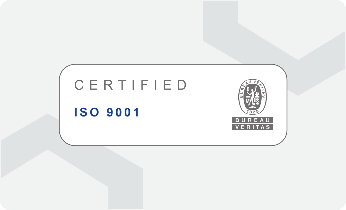 ISO 9001 certification emblem